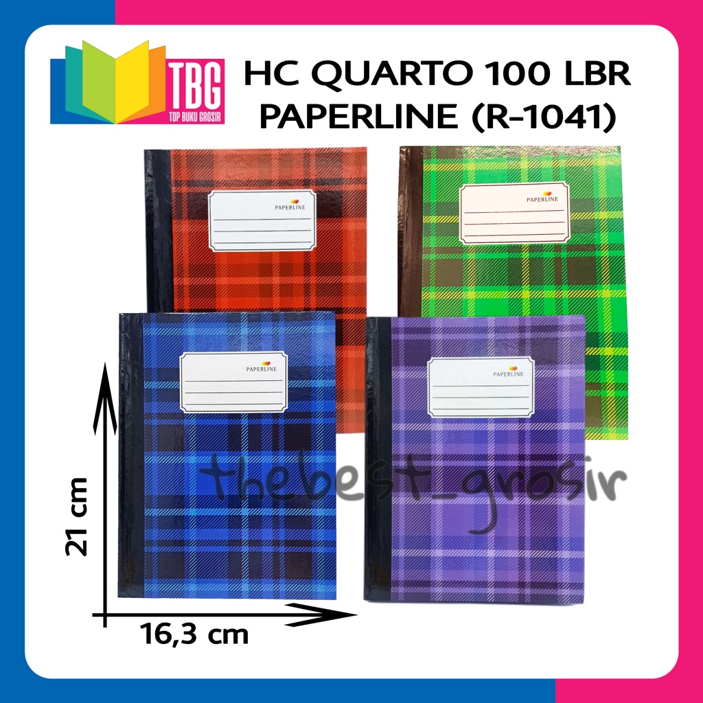 

1 PCS HARD COVER QUARTO 100 LEMBAR PAPERLINE / HARD COVER KWARTO 100 LEMBAR PAPERLINE (R-1041)