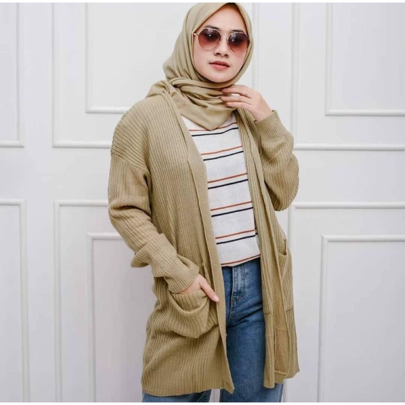 Cardigan / GRACIA / ATASAN CARDY RAJUT / OUTWEAR / CARDIGAN WANITA