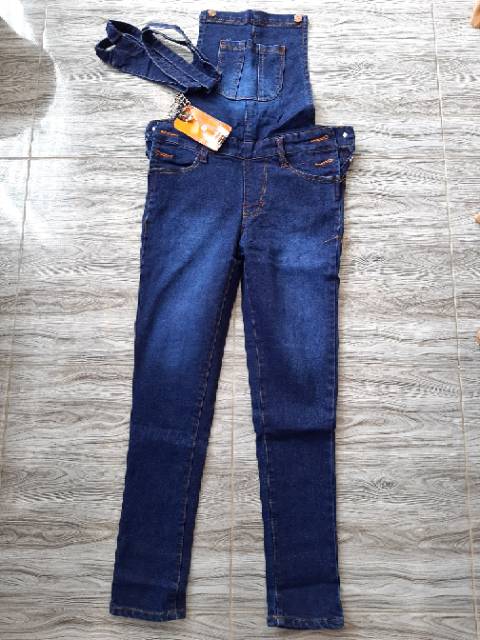 Overall celana jeans wanita jeans celana panjang wanita celana kodok