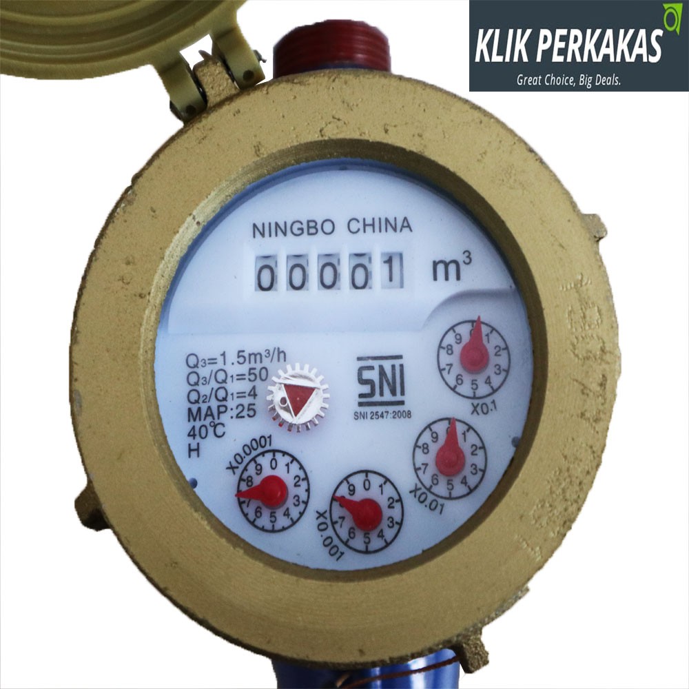 Meteran Air Besi SNI AMNB / Meteran Air PAM Body Besi SNI AMNB