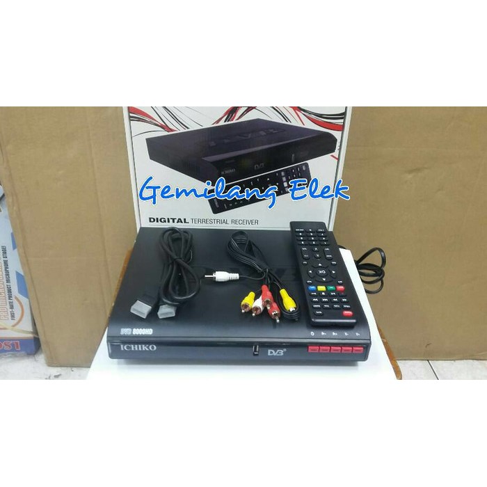 BAYAR DI TEMPAT Set Top Box Ichiko Dvb-8000 Dvb-T2 ( Alat Penerima Siaran Tv Digital ) - 75Dad5