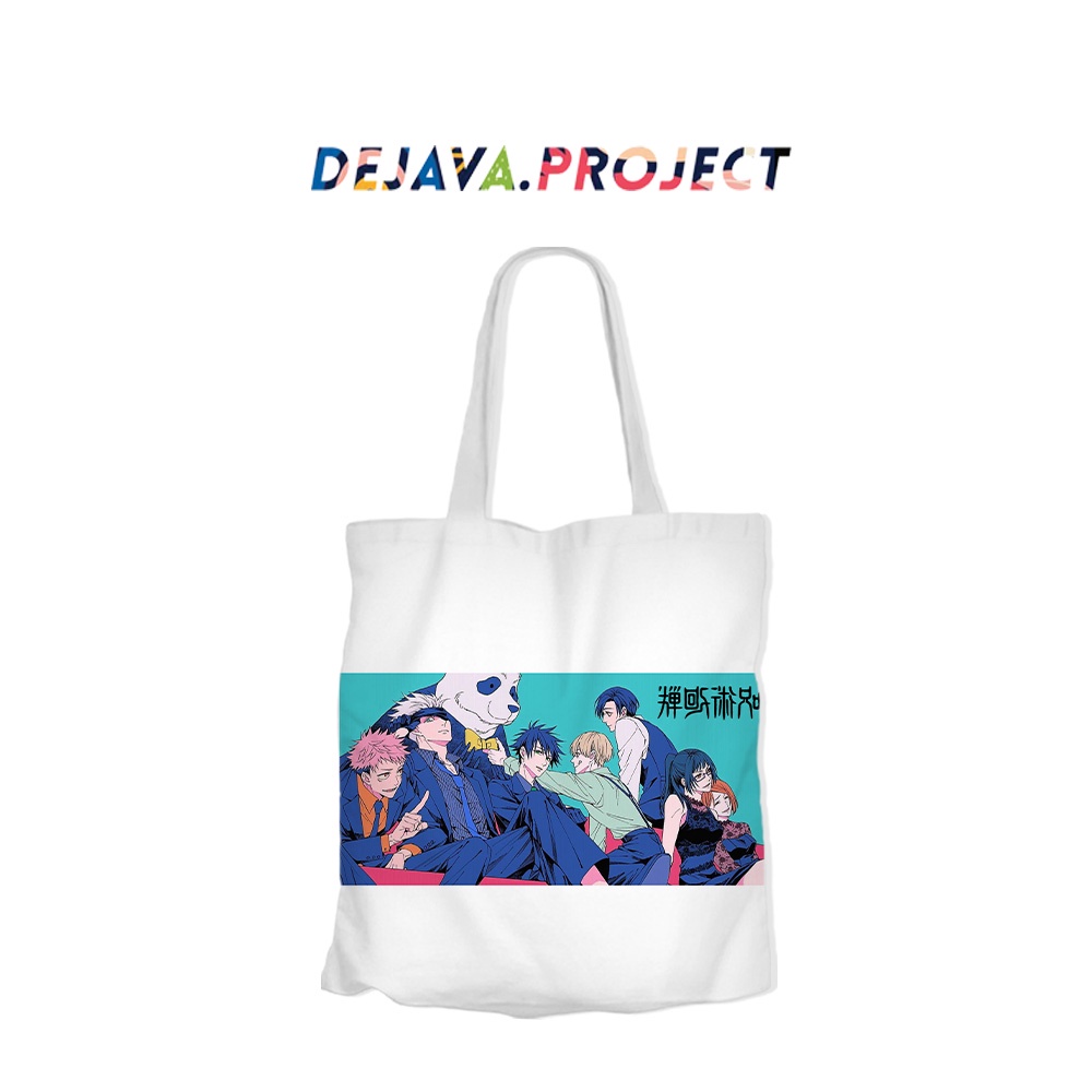 TOTEBAG ORIGINAL DEJAVA KUALITAS TOTEBAG  KANVAS TERBAIK ANIME JUJUTSU KAISEN GOJO SATORU KEREN TERBARU 2022