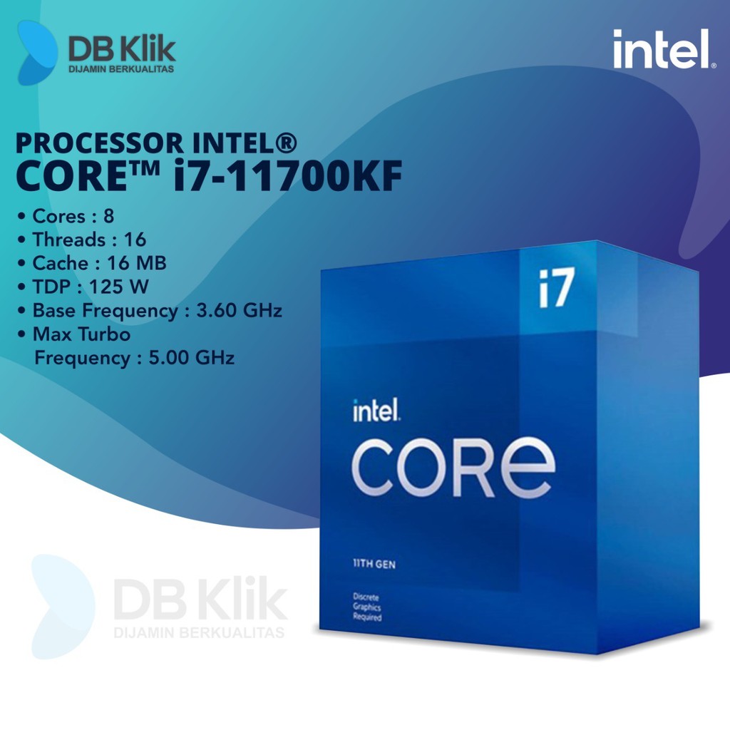 Processor Intel Core I7-11700KF Box 3.6GHz LGA1200 | Intel I7 11700KF