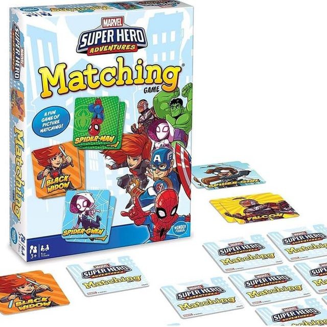 Marvel Super Hero Adventures Matching Game Memory Board Games NEW