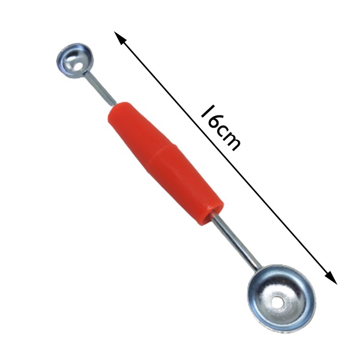 Sendok Koktail Cocktail Buah Stainless / Cetakan Es Buah / Pengerok Buah Bulat