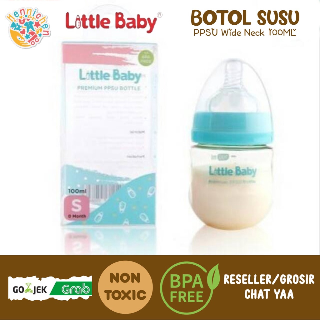 Little Baby Premium PPSU Wide Neck Bottle /Botol Susu Dot Bayi 100ml