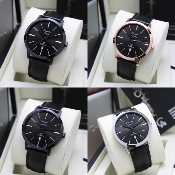 JAM TANGAN PRIA ALEXANDRE CHRISTIE AC 1028 / AC1028 LEATHER ORIGINAL