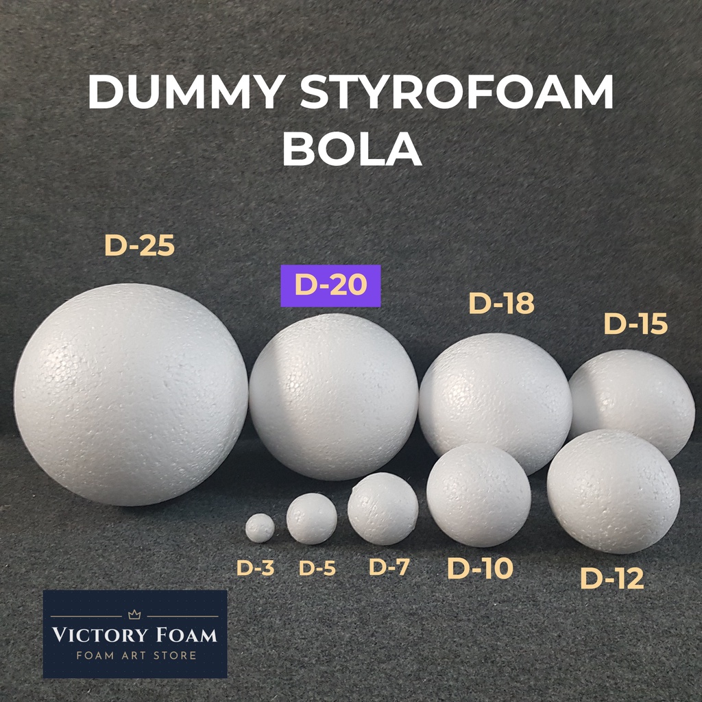 Dummy Styrofoam Bola Diameter 20cm