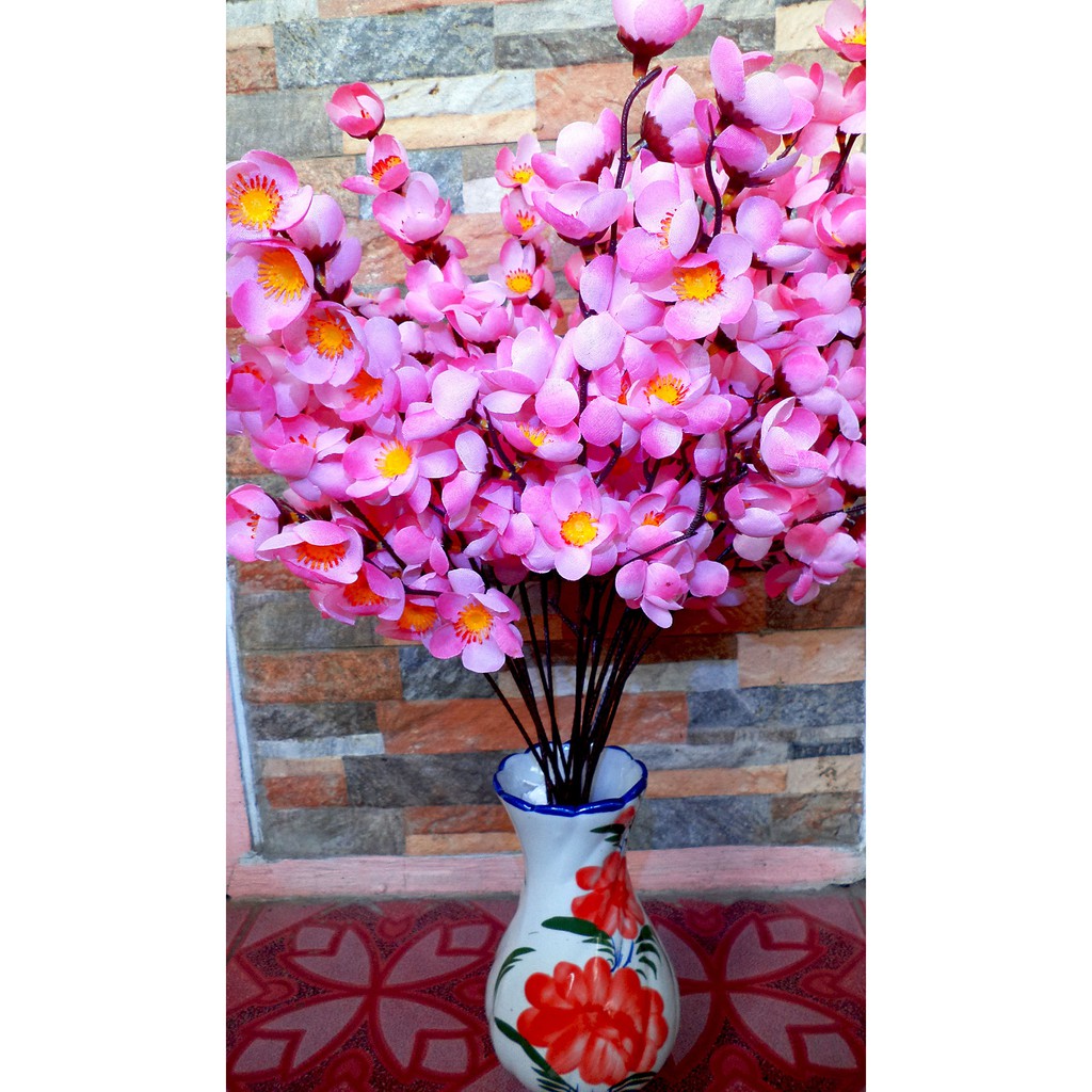 Bunga Sakura Artificial Bunga Hias Dekorasi Imlek Shabby Bunga Sakura Artificial Bunga Hias Dekorasi Imlek Shabby