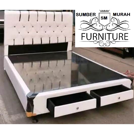 Divan laci depan dan sandaran type ketupat tanpa kasur