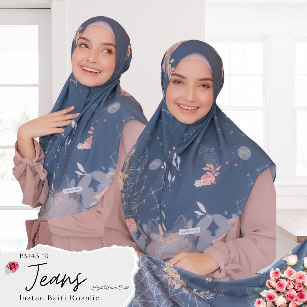 Hijabwanitacantik - Instan Baiti Rosalie Series | Hijab Instan | Jilbab Instan-Jeans