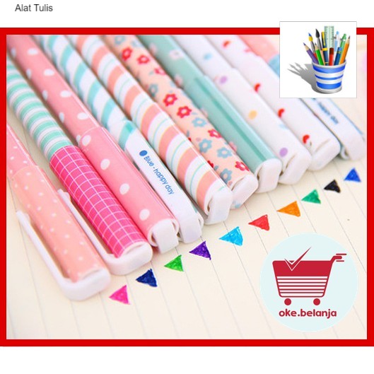 

Alat Tulis Pulpen Set 10pcs Warna Warni 10 Warna OK0003