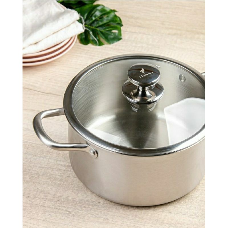 Solide Casserole 24 Fiamma Cookware Stainless Steel Cookware