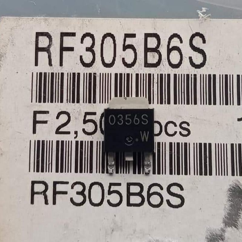 1 Pcs RF305B6S 0356S RF305B6 Dioda Fast Recovery 600V 3A SMD SC-63