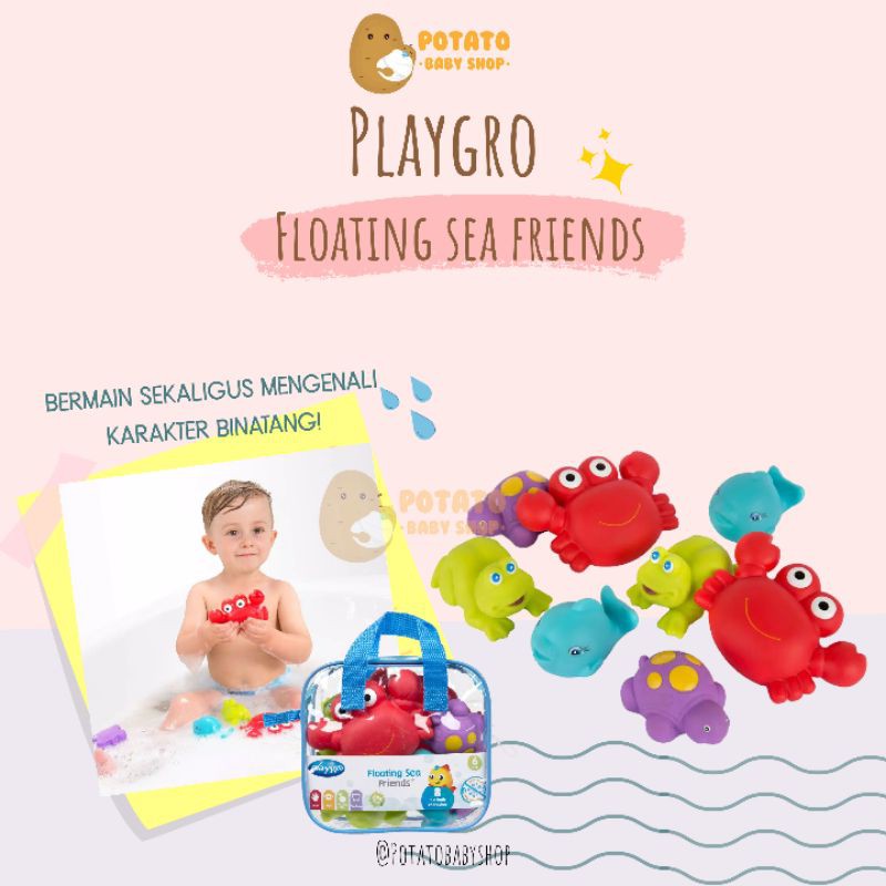 Playgro - Floating Sea Friends Bath Toys