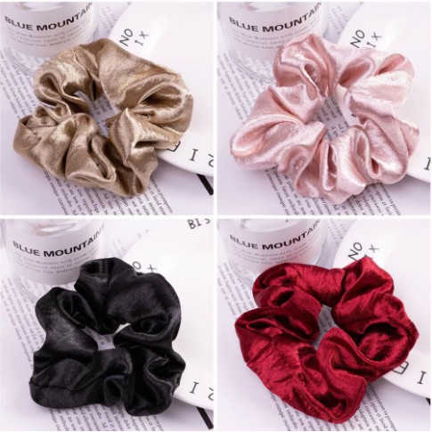 Ikat Rambut Scrunchie Mini Polos Gaya Korea/ Scrunchie / Cemol / cepol rambut/Scrunchie jumbo
