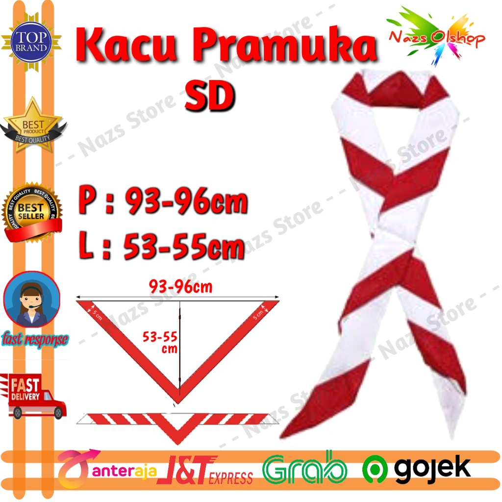 Kacu / Dasi / Hasduk Pramuka SD Grosir dan Eceran