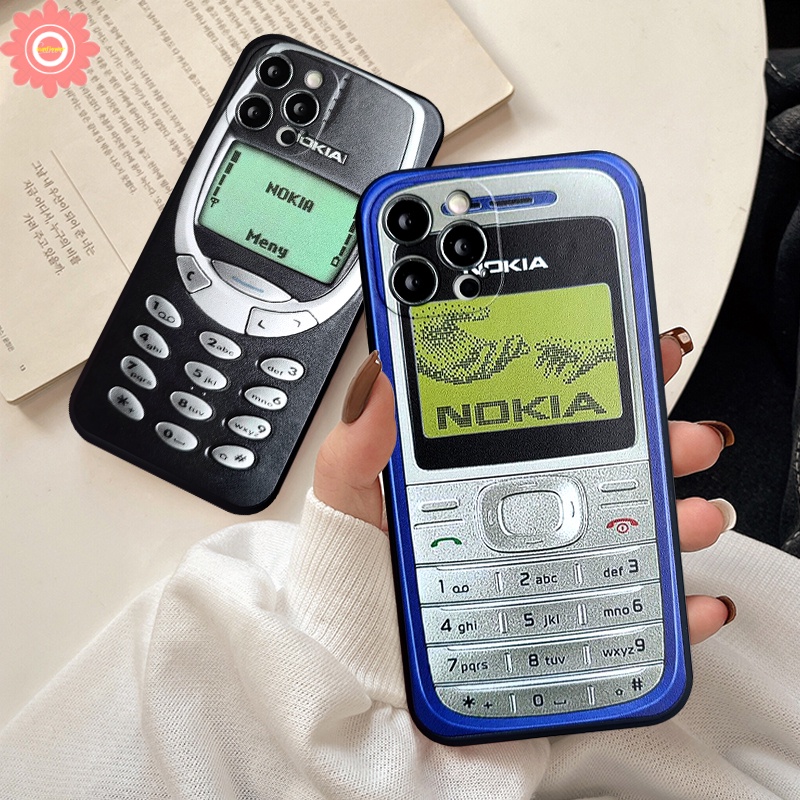 NOKIA Soft Case Bahan Silikon TPU Gaya Retro Untuk Xiaomi Redmi 10 9 9A 9T 9C Nfc Mi Poco M3 Pro Nfc X3 Redmi Note 8 9 10 10s Pro Max Plus