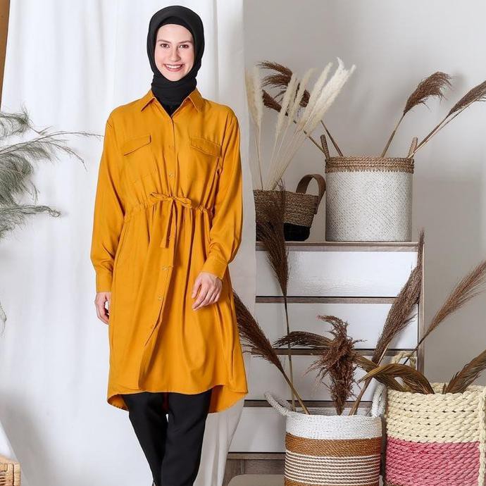 Barang Bagus tunik muslim terbaru,,./ FASH - KEMEJA PANJANG FASHION TUNIK WANITA KRAH POLOS 5409