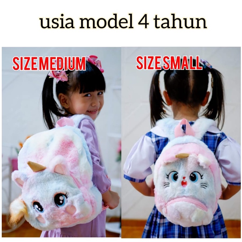 Tas ransel unicorn bulu anak paud TK tas sekolah anak unicorn Tas Ransel Backpack Anak Perempuan Kado ultah anak perempuan TAS BLINGBERRY ORIGINAL IMPORT