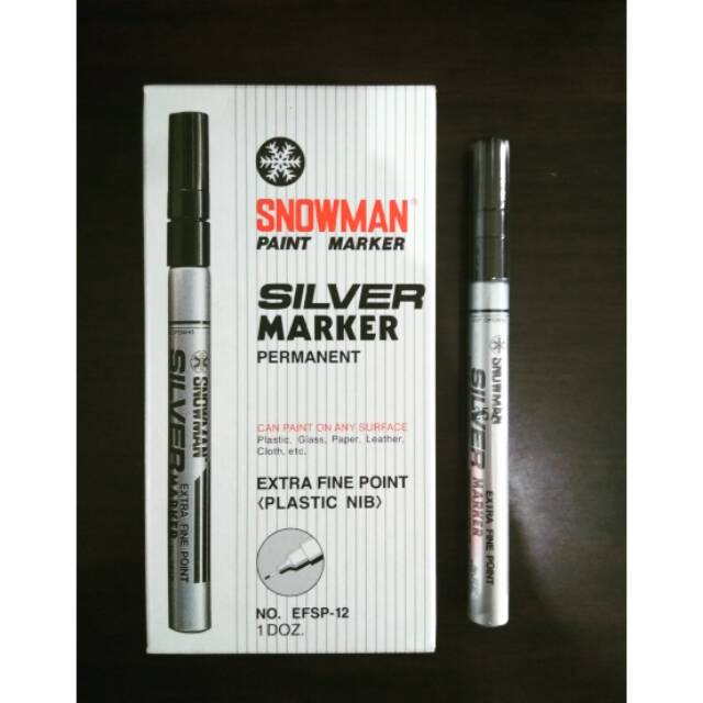 

Extra Fine Spidol Paint Marker Silver