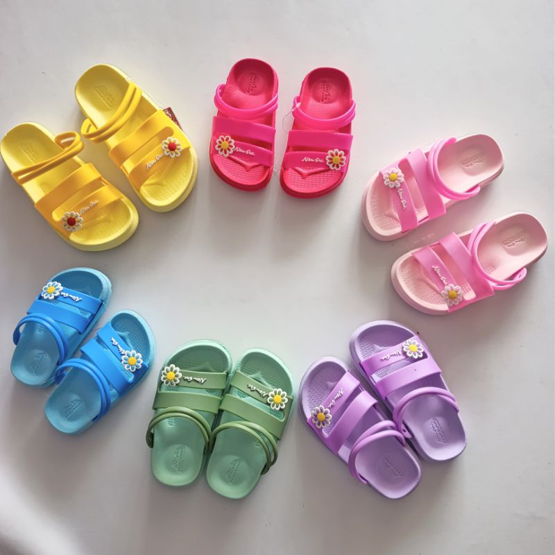 sandal anak new era cewek selop bunga