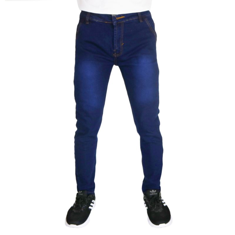 celana jeans panjang pria slimfit