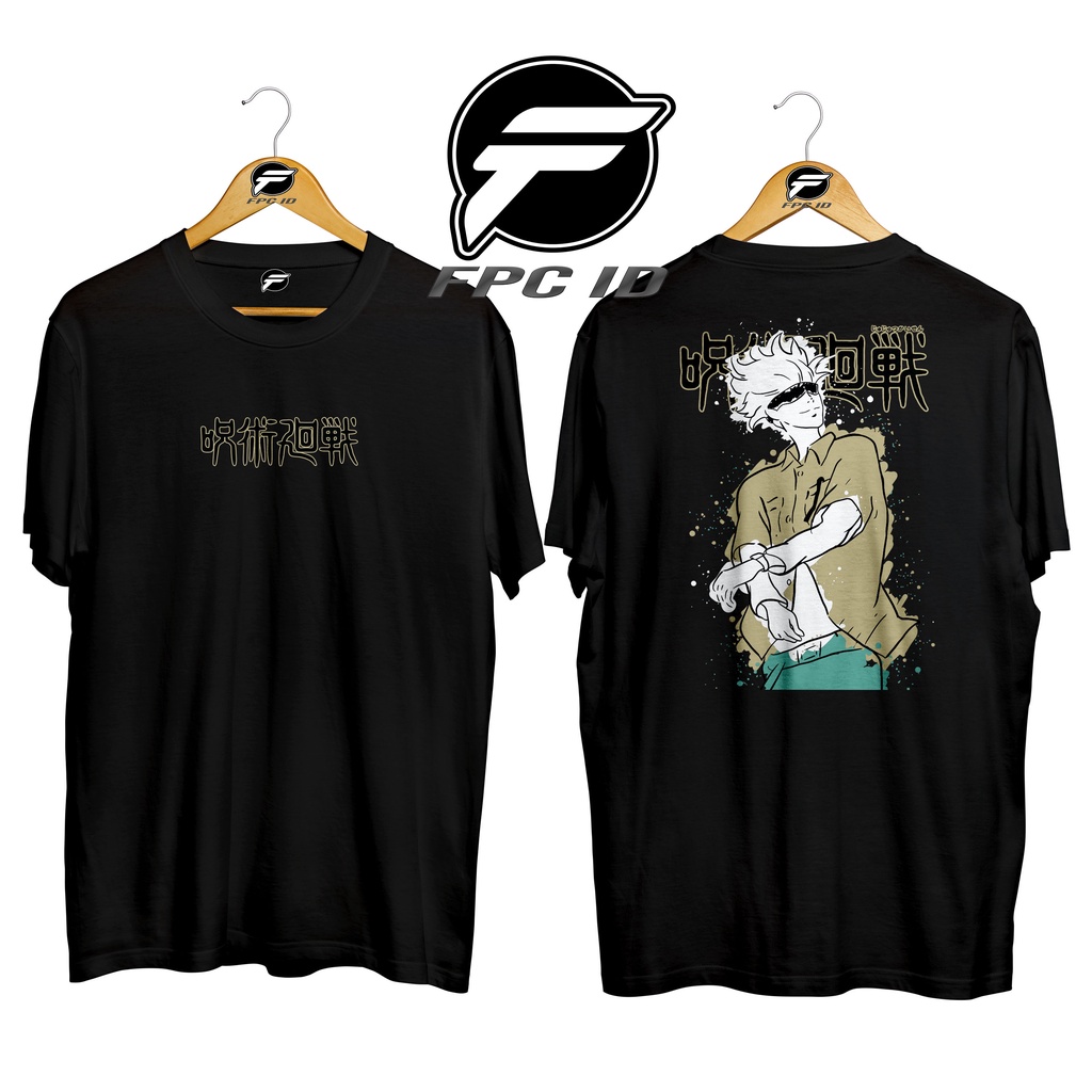 Kaos Anime Saturo Goju Paint Art Jujutsu Kaisen Cotton Combed 30s Premium Fpc Id