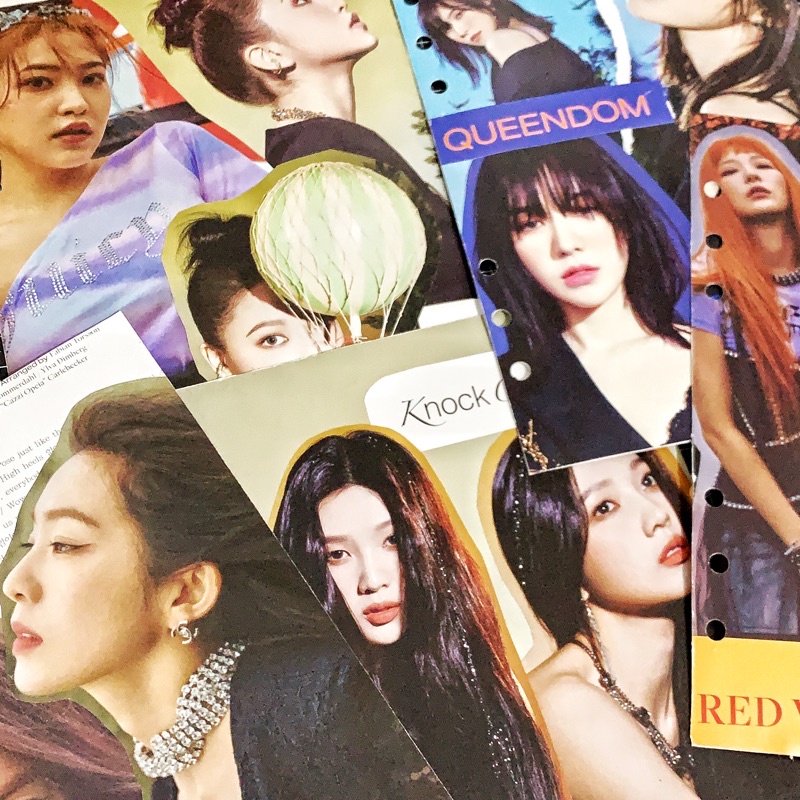 

red velvet queendom binder cover / binder deco A5 6 ring