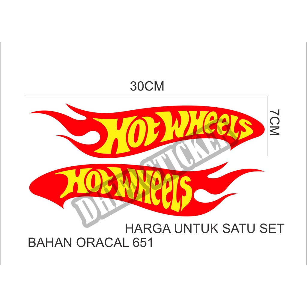 

sticker HOT WHEELS cutting