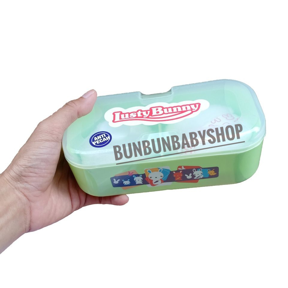 LUSTY BUNNY Tempat Bedak Bayi Tabur Tabor Peralatan Mandi Baby Baru Lahir Newborn Lucu Murah Anak