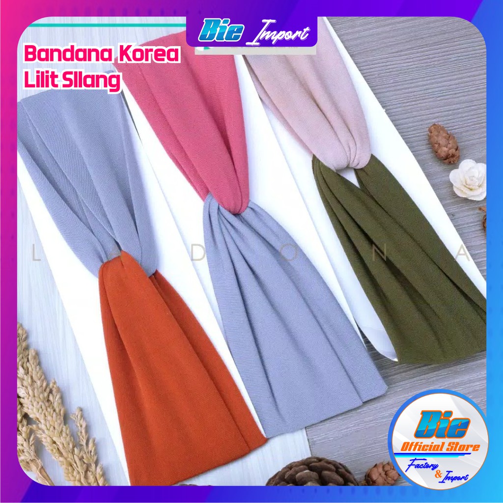 Bandana Korea Lilit Silang Impor Best Seller