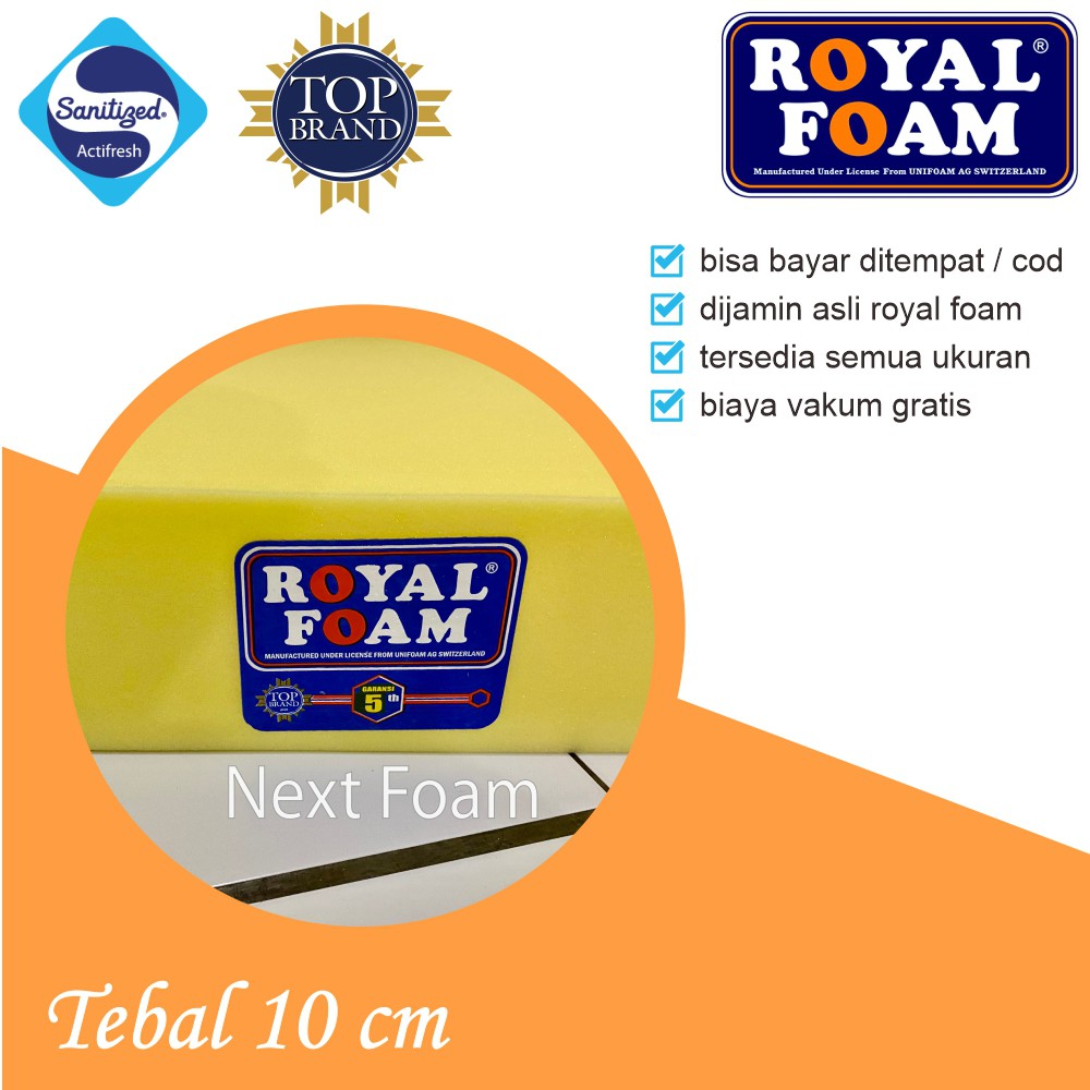 [Hanya Busa] Kasur Busa Royal Foam D16 Semua Ukuran Tebal 10cm Original