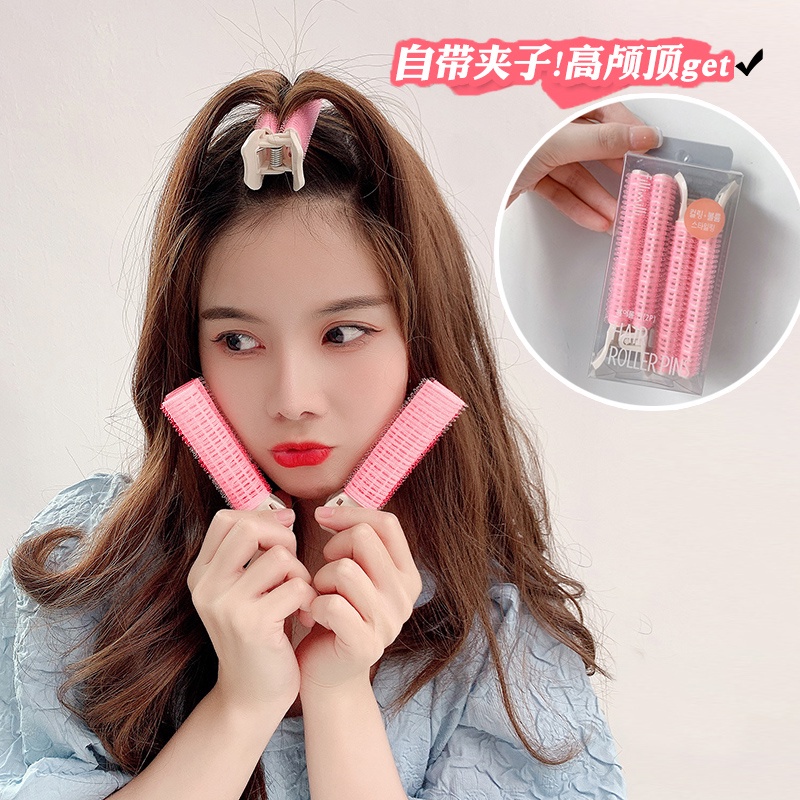 Hair Root Fluffy Alat Praktis Lazy Curling Iron Tidak Melukai Rambut Seamless Hair Clip Hair Root Heightener Tik Tok Gaya Yang Sama Poni Clip
