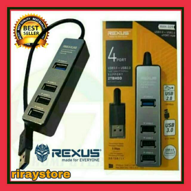 [BISA COD] REXUS Port USB Rexus USB Hub 329 port 3.0