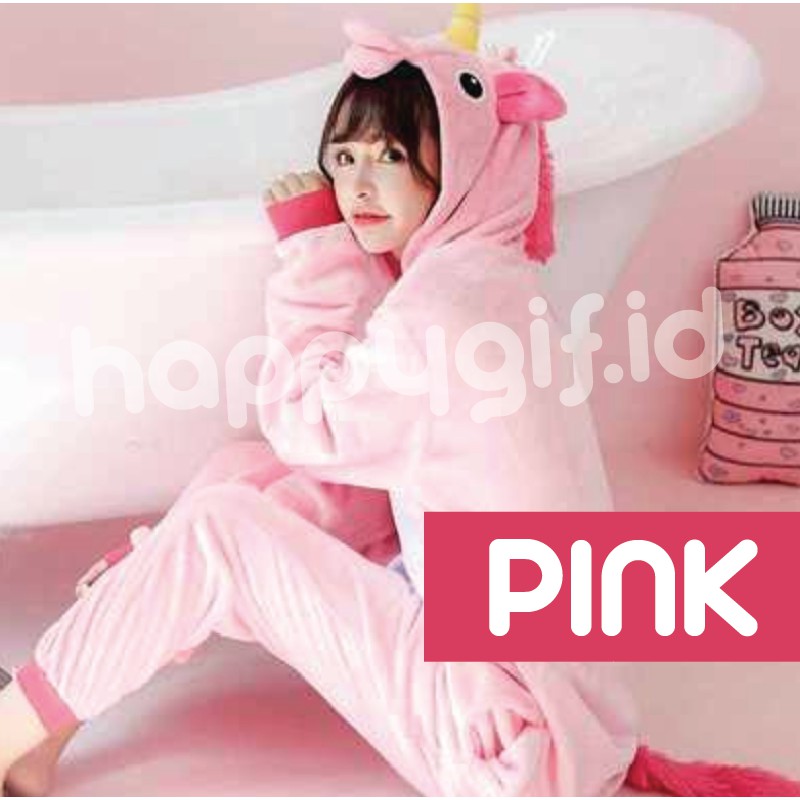 BAJU KOSTUM ONESIE KIGURUMI PIYAMA UNICORN DEWASA