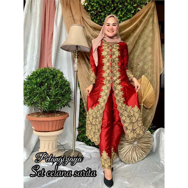 SET CELANA SARITA / SETELAN KEBAYA MODERN / ORIGINAL PELANGI JAYA