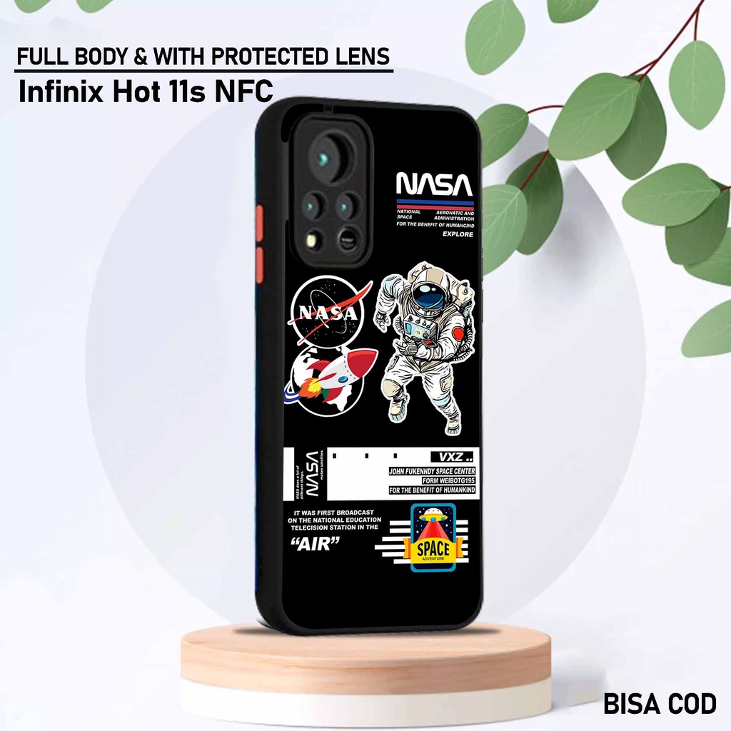 Softcase Dove Infinix Hot 11s Nfc - Motif [ Nasa warna ] - Silikon Protec camera Infinix Hot 11s Nfc