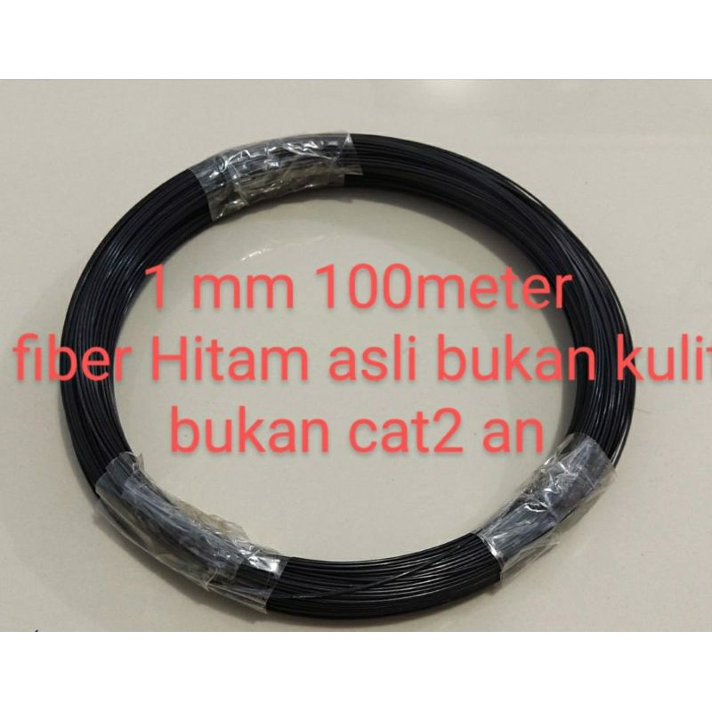 Ruji jeruji fiber roll warna hitam ukuran 1 mm ruji fiber hitam