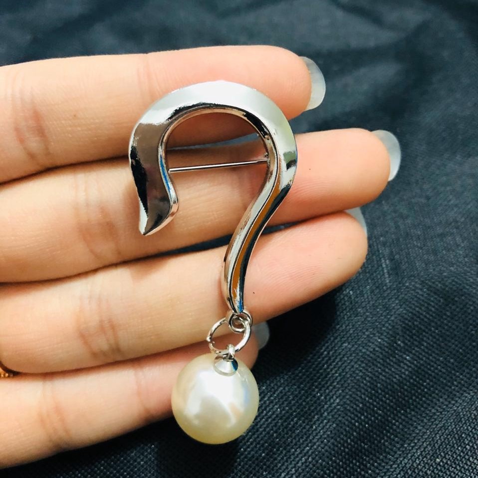 OSM - F490 Mutiara Bros Korea Berlian / Bros Pin Pearl / Brooch Mutiara Wanita / Aksesoris Fashion-F490 B17