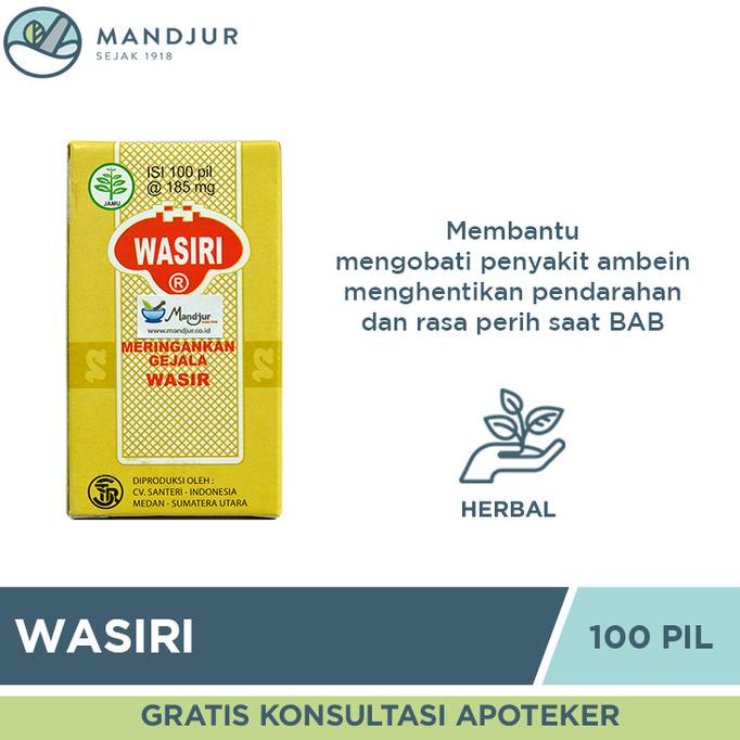 

BAYAR DITEMPAT Wasiri (Isi 100 Pil) - Obat Wasir dan BAB Berdarah /OBAT HERBAL ASAM URAT/OBAT HERBAL PELANGSING/OBAT HERBAL KOLESTEROL/OBAT HERBAL DIABETES