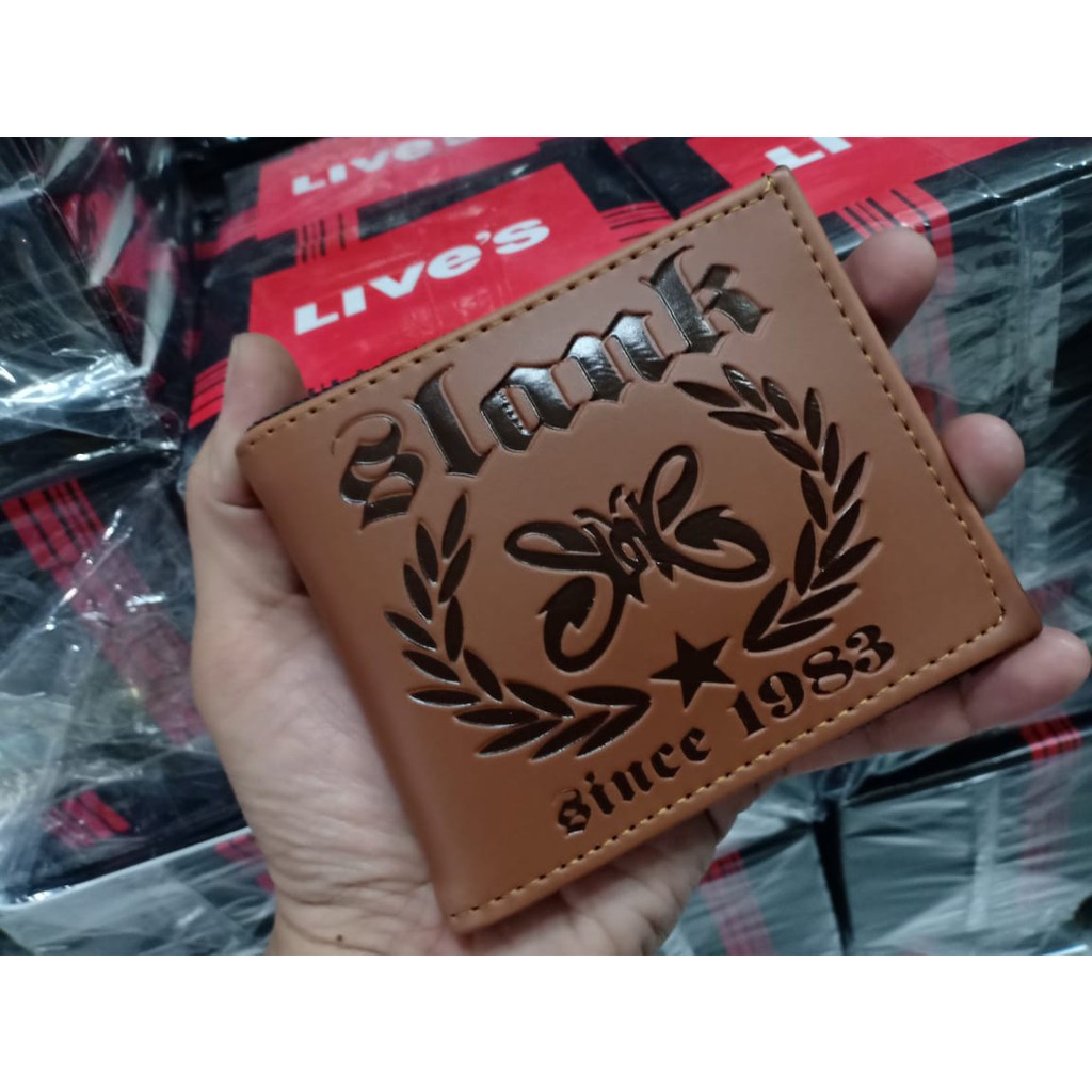 Spesial Dompet Pria Import Alive Paris Korps W1426N1 Biru Navy Dongker Pendek Mu COWO Murmer U8Z5-5