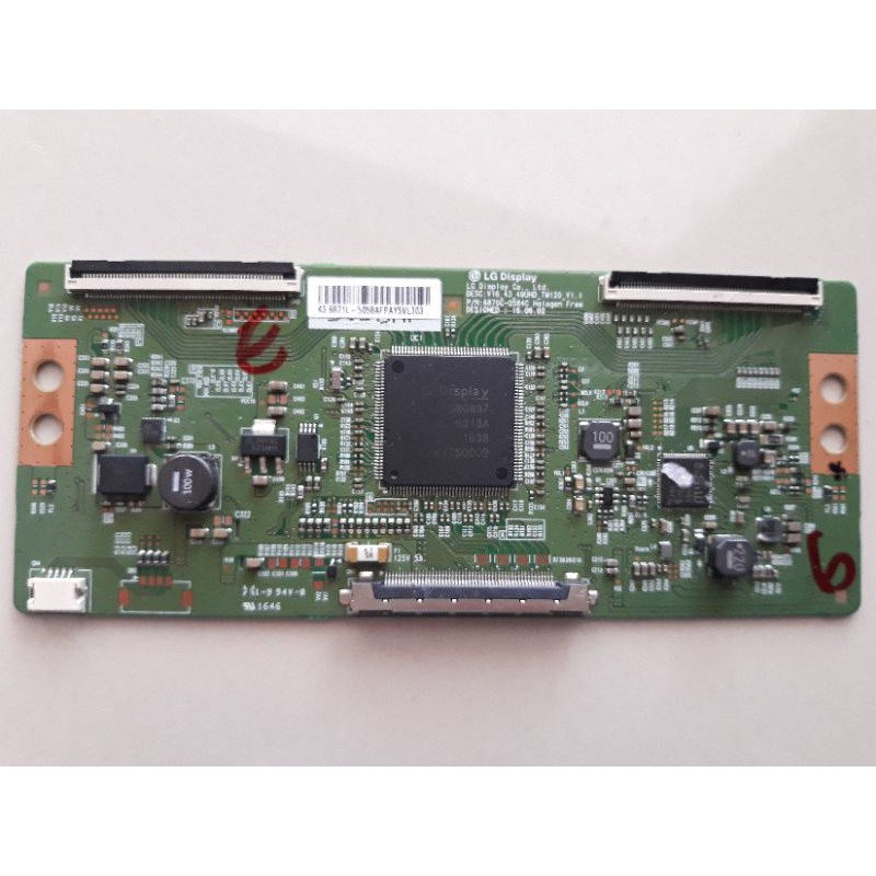 TICON-BOARD LOGIC LG DISPLY DESC V16 43 49UHD-TM120-VI.I PN:6870C-0584C