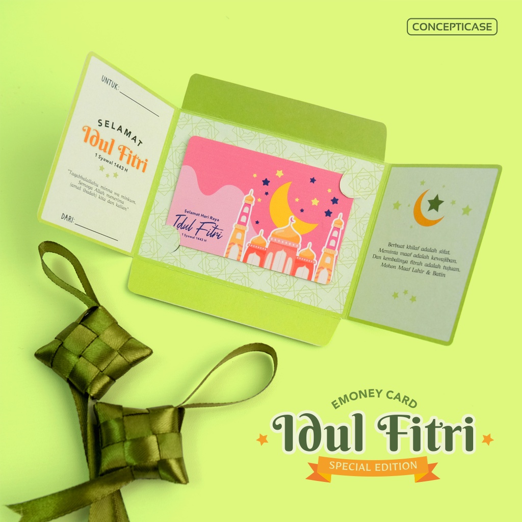 CUSTOM PRINT E-MONEY/FLAZZ/BRIZZI/BNI LEBARAN - Hampers Idul Fitri - Ramadhan Parcel