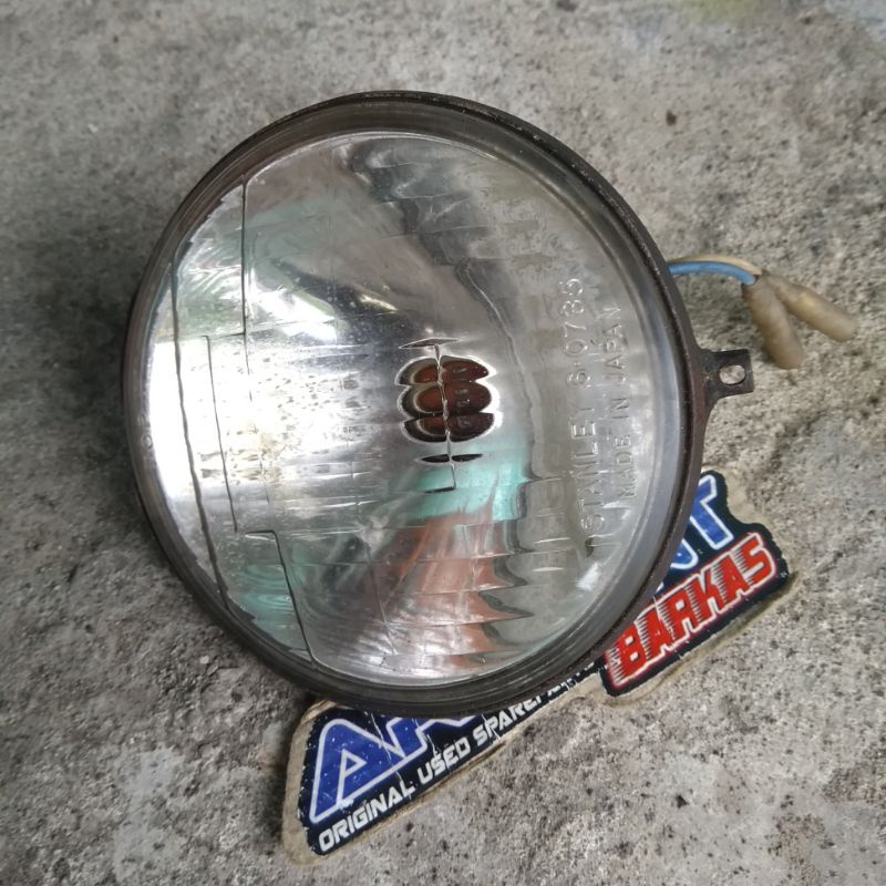 reflektor lampu depan yamaha 75 v75 ori