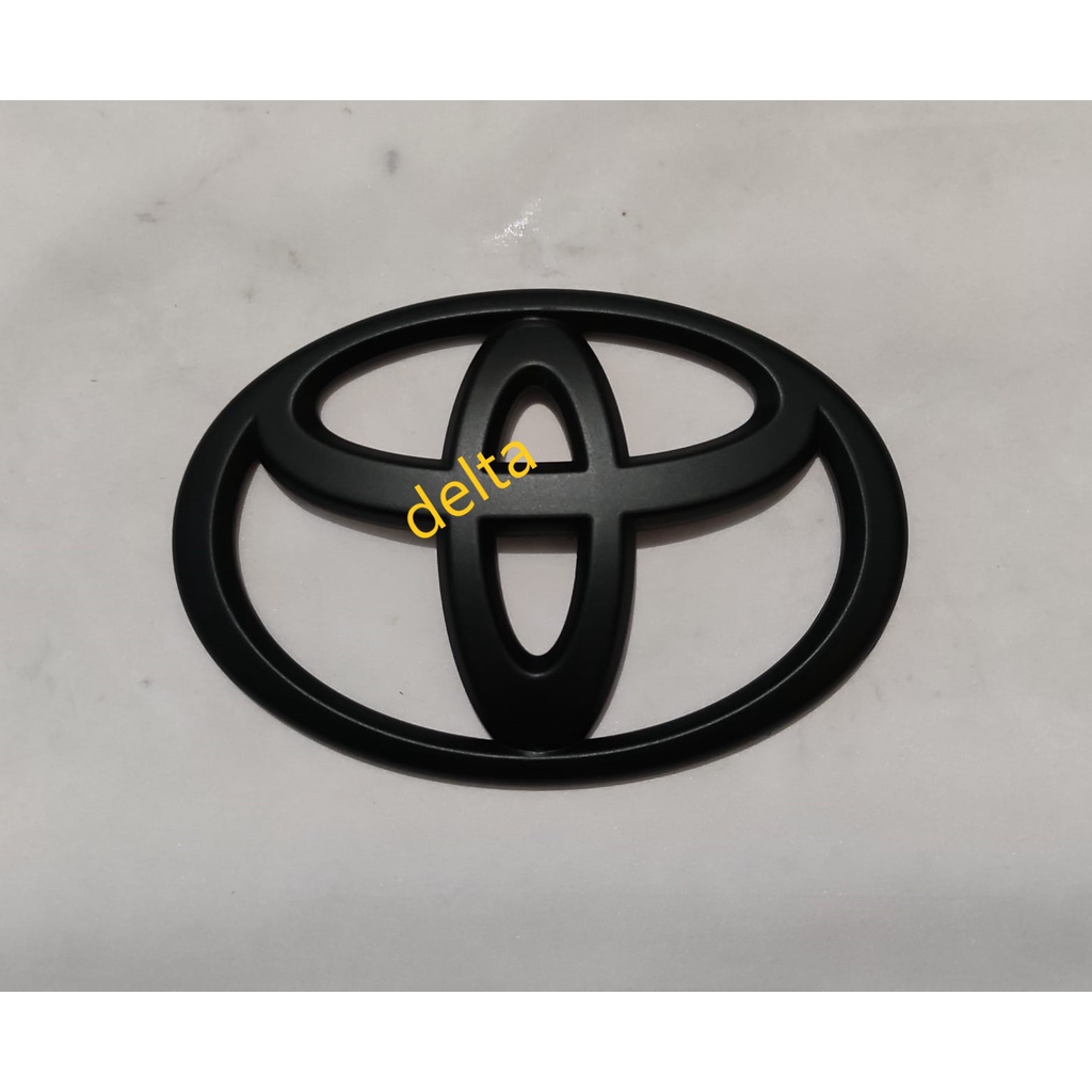 Emblim/Logo Toyota Hitam for Toyota Doff dan Metalik(Glossy)