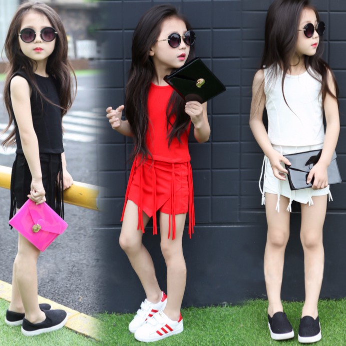 Discount 10K Rp Setelan Anak perempuan Kaos Tanpa Lengan Discount 10K Rp Setelan Anak perempuan Kaos Tanpa Lengan