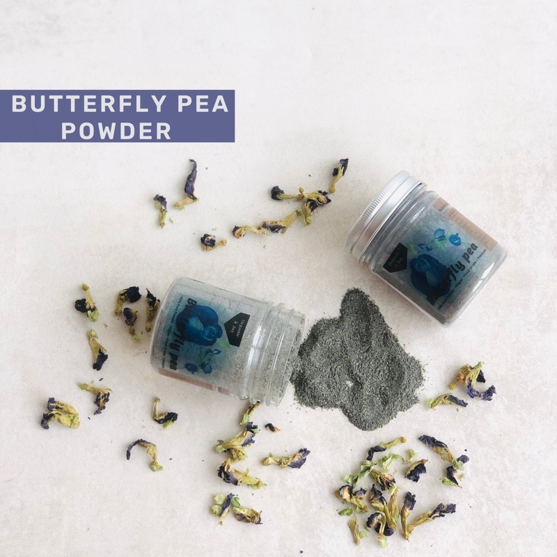 Organic&amp;Joy• Pure Butterfly Powder/Telang Bubuk murni (Food grade, tepung telang,butterfly pea)