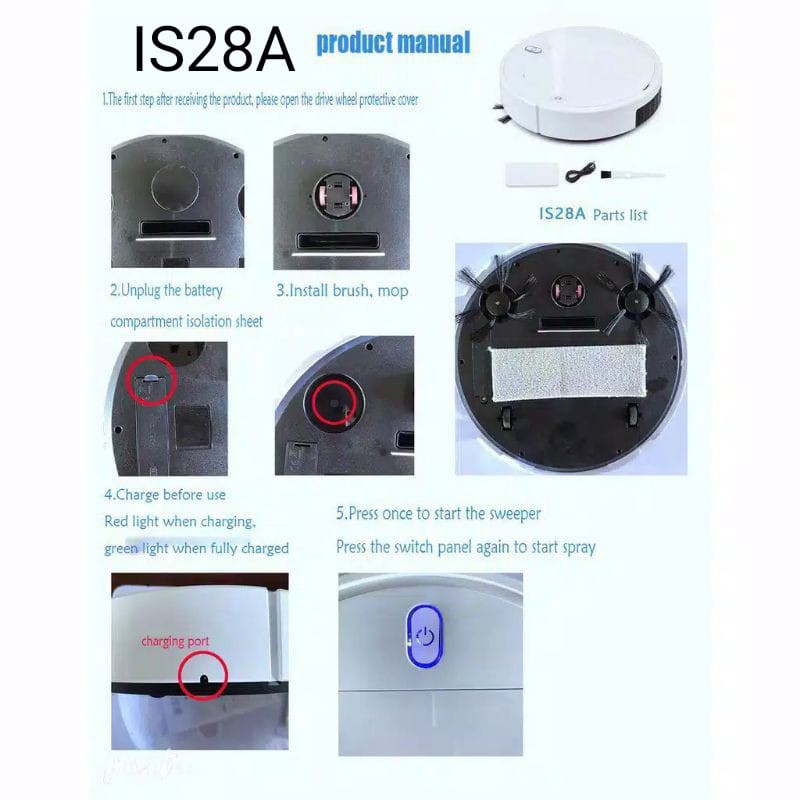 BIG SALE SWEEPING AND MOPPING VACUUM ROBOT RS300 / JALLEN GABOR IS28A VACUUM CLEANER IS25 ES32 ES28