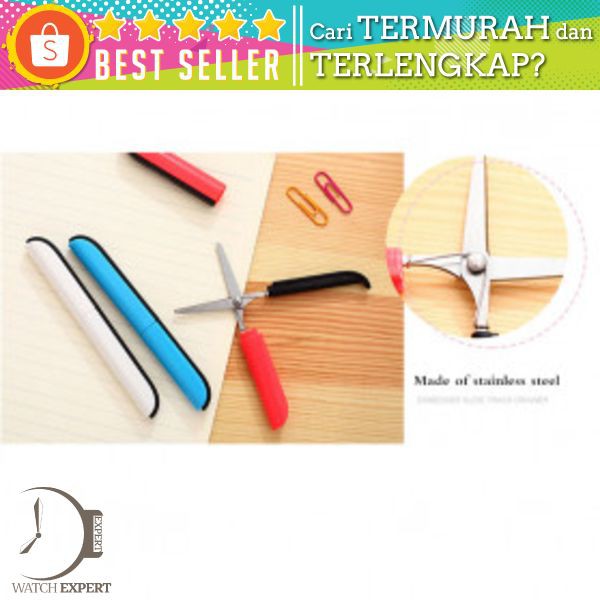 Portable Mini Stationery Office Stainless Steel - Deli Gunting Safety Scissors 0600 Mix Color